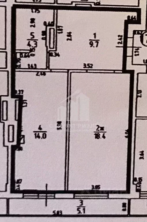 1-к кв. Калининградская область, Калининград ул. Олега Кошевого, 17 ... - Фото 2