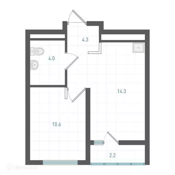 Продаётся 1-к квартира, 34.2 м - Фото 1