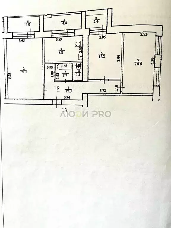 3-комнатная квартира: Уфа, улица Карла Маркса, 53 (73.5 м) - Фото 1