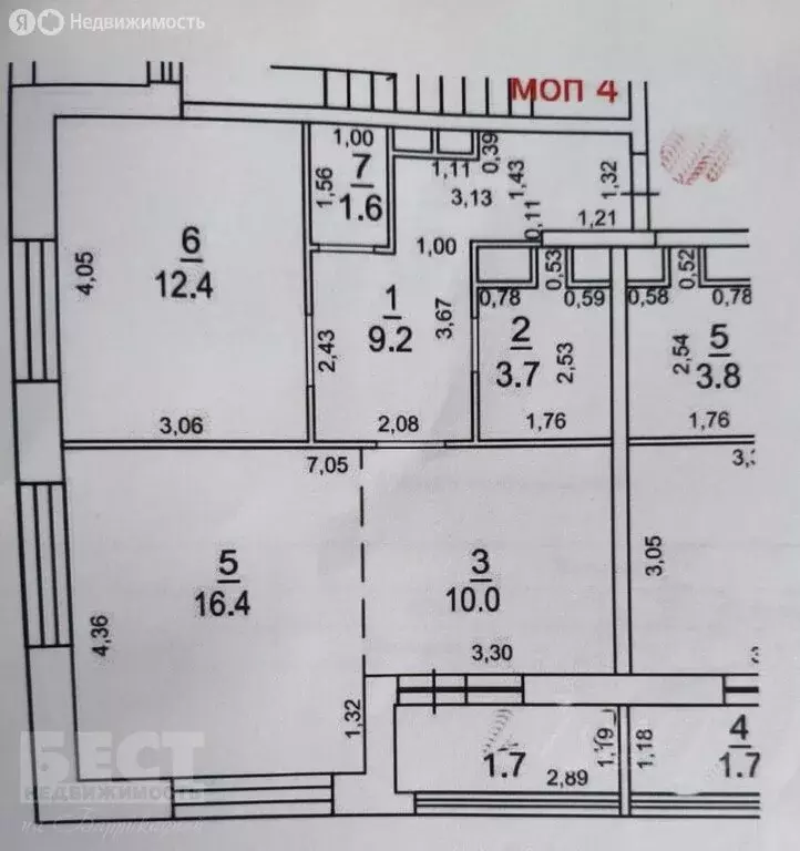 2-комнатная квартира: Москва, Тагильская улица, 4А (54 м) - Фото 2