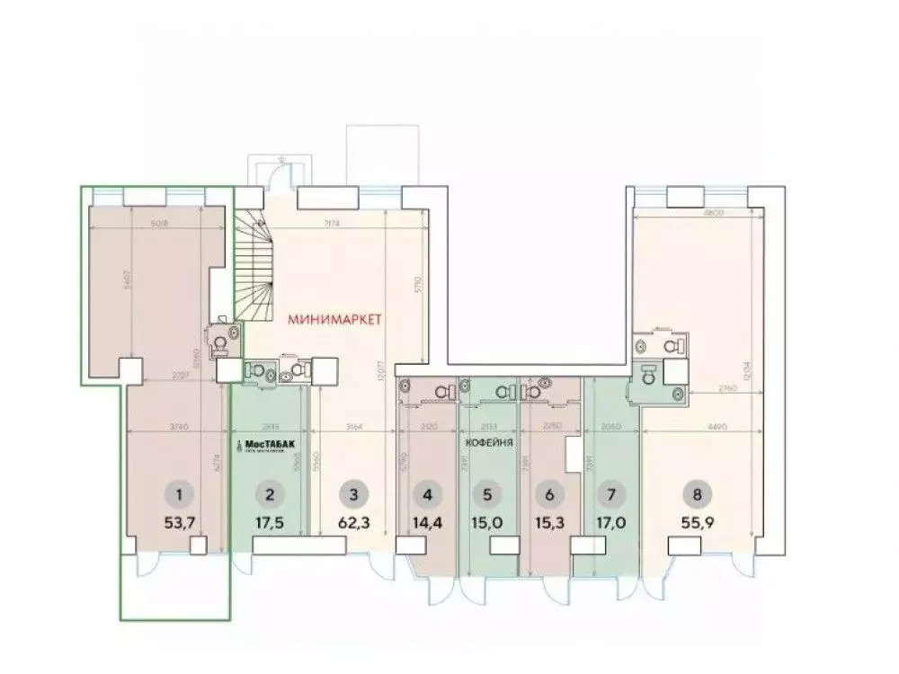 Торговая площадь в Москва Ленинградский просп., 33К3 (14 м) - Фото 2