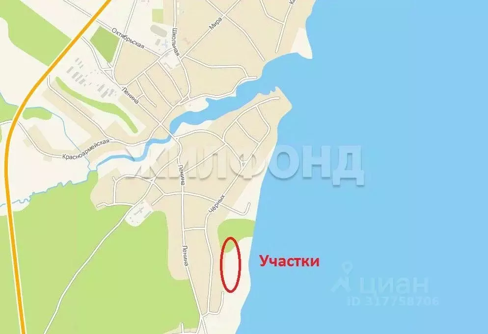 Участок в Новосибирская область, Ордынский район, с. Кирза ул. Речная ... - Фото 0