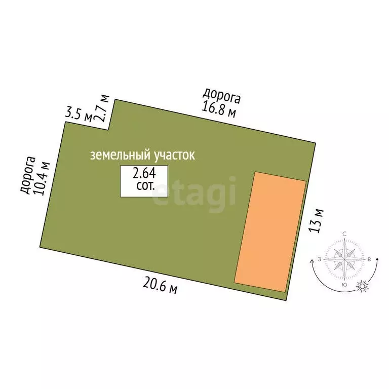 Дом в Миасс, Динамитная улица (30.7 м) - Фото 1