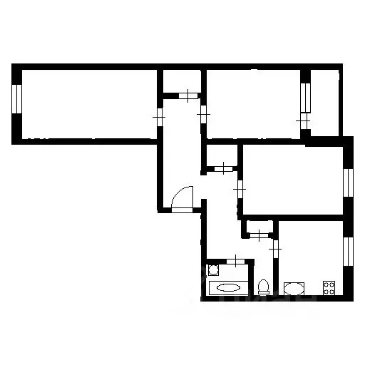 3-к кв. Санкт-Петербург Хасанская ул., 6К1 (71.7 м) - Фото 2