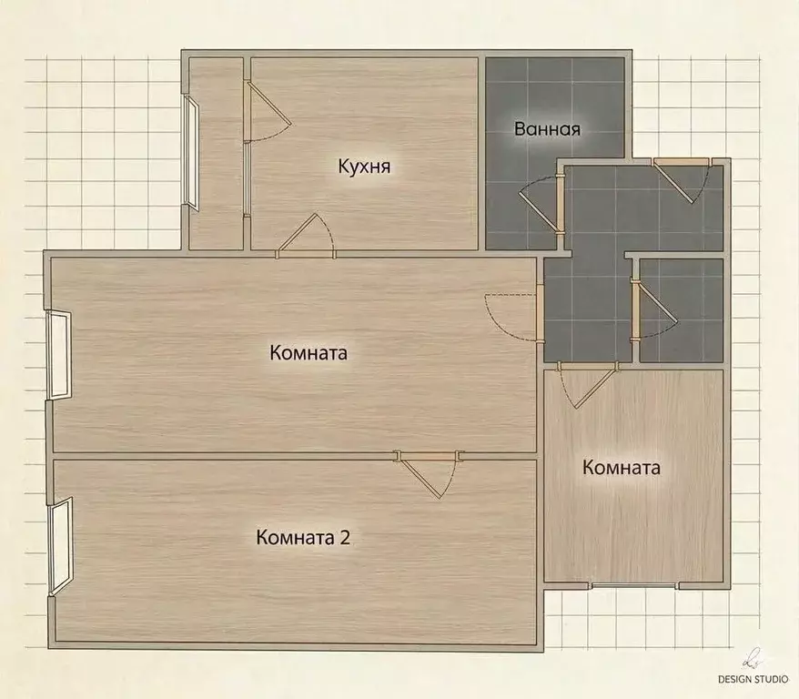 3-к кв. Москва Хорошевское ш., 80 (82.0 м) - Фото 2