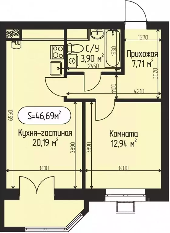 1-к кв. Московская область, Дмитровский городской округ, с. Озерецкое, ... - Фото 0