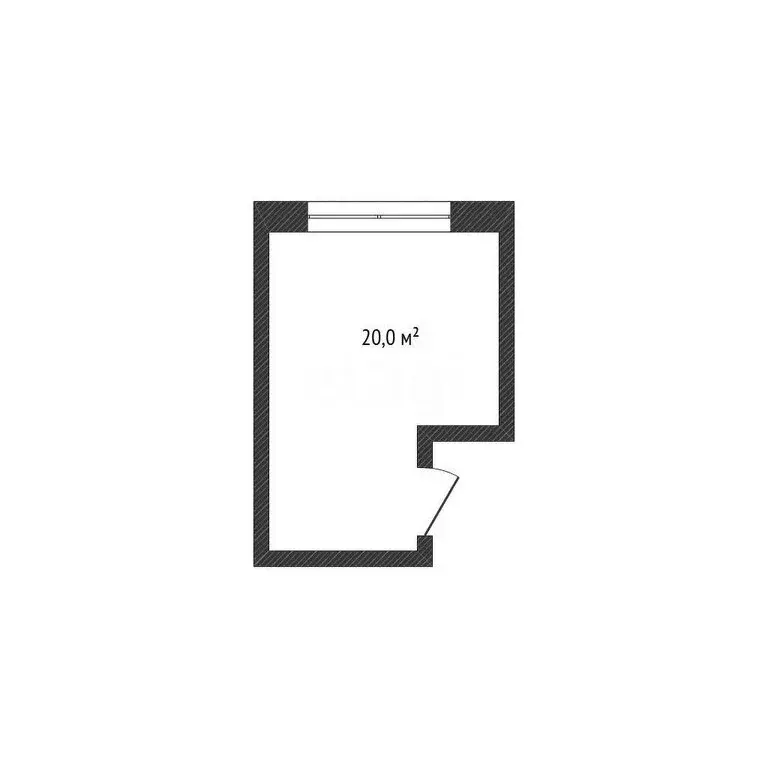 1к в -комнатной квартире (20 м) - Фото 1