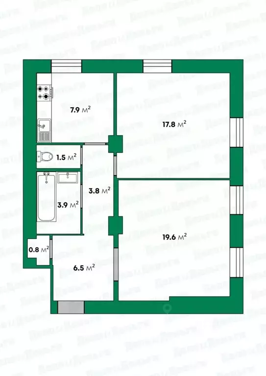 2-к кв. Кировская область, Киров Советская ул., 66 (61.0 м) - Фото 2