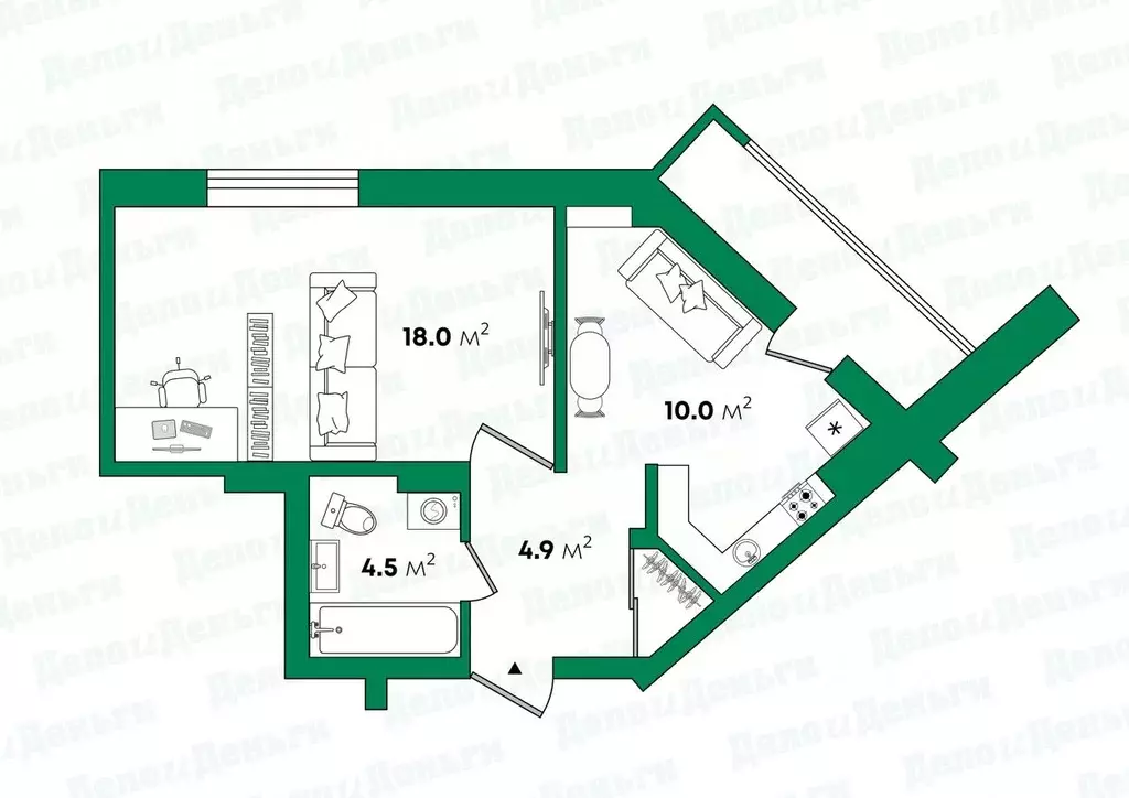 1-к кв. Кировская область, Киров ул. Героя Николая Рожнева, 4 (37.9 м) - Фото 1