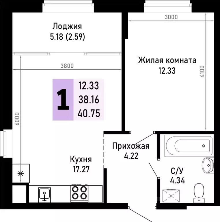 1-к кв. Краснодарский край, Анапа муниципальный округ, Нижняя ... - Фото 0