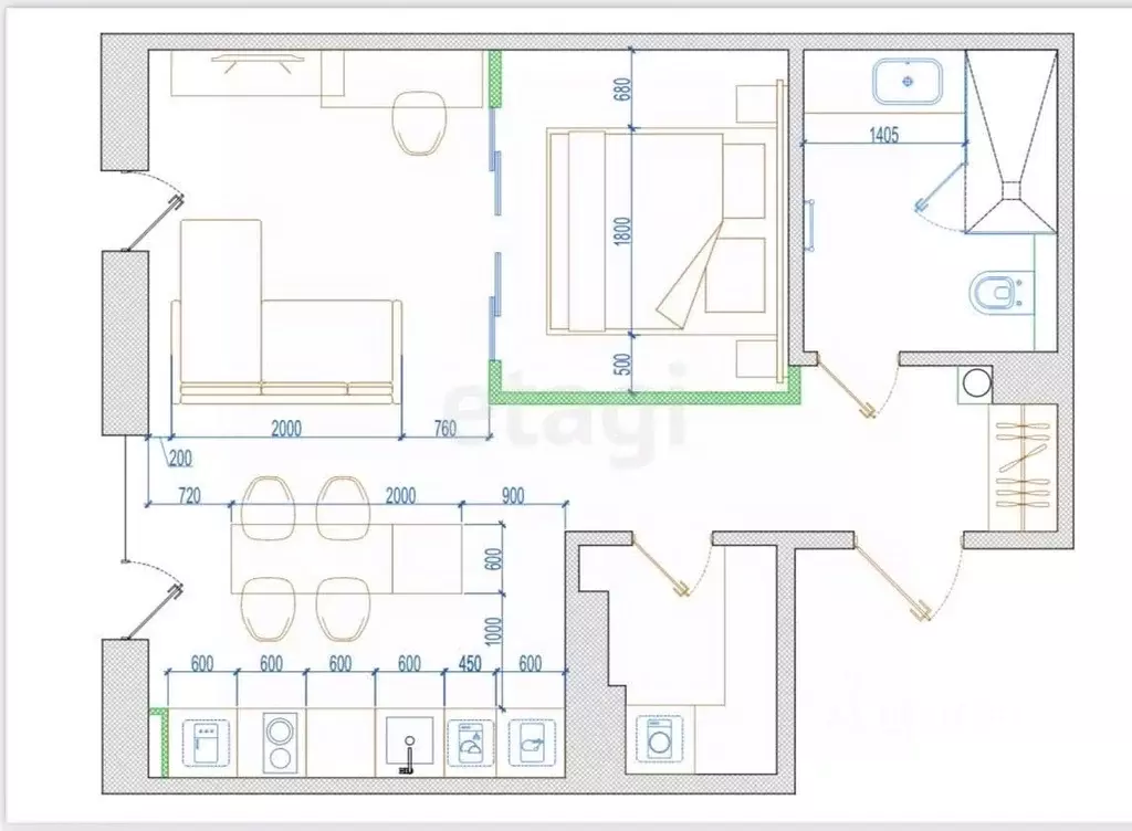 1-к кв. Калининградская область, Светлогорск Олимпийский бул., 4 (44.4 ... - Фото 2