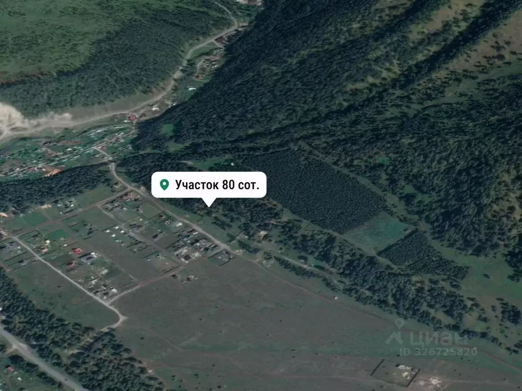 Участок в Алтай, Чемальский район, Узнезинское с/пос, с. Узнезя  (80.0 ... - Фото 2