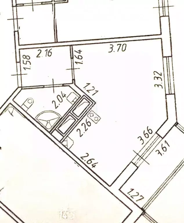 Студия Санкт-Петербург ул. Плесецкая, 10 (24.8 м) - Фото 2