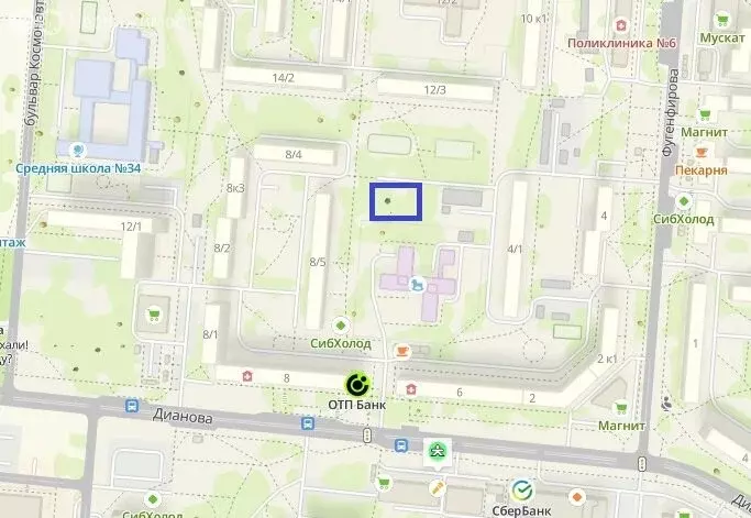 Участок в Омск, улица Дианова (3 м) - Фото 1