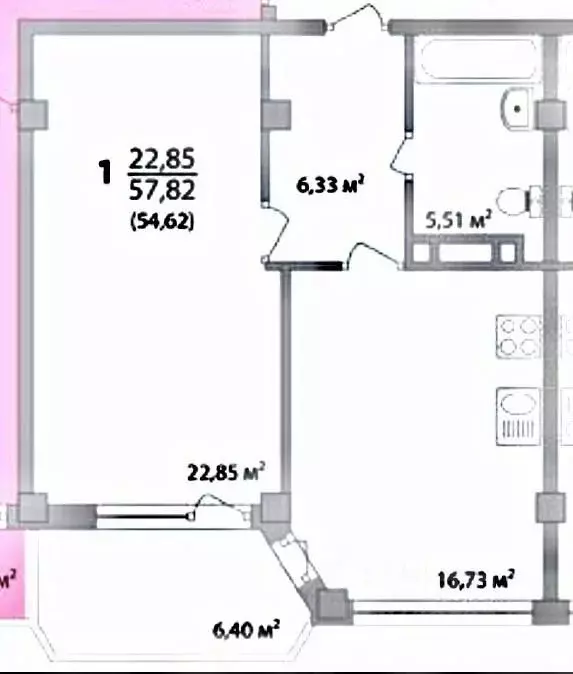 1-к кв. Краснодарский край, Анапа Таманская ул., 24 (57.82 м) - Фото 2