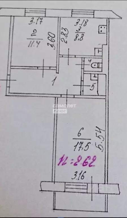 2-к кв. Ямало-Ненецкий АО, Ноябрьск ул. Шевченко, 64А (50.8 м) - Фото 2