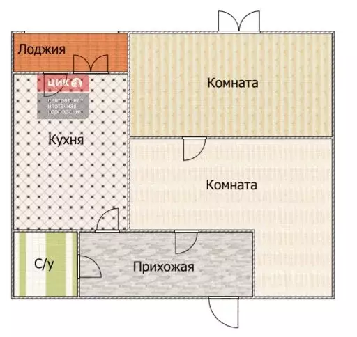 2-к кв. рязанская область, рязань мервинская ул, 9 (51.8 м) - Фото 1