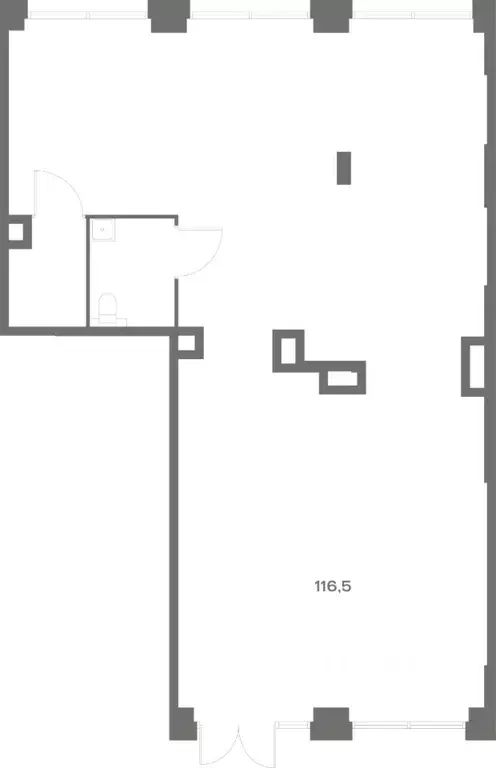 Помещение свободного назначения в Москва Часовая ул., 24С15 (117 м) - Фото 1