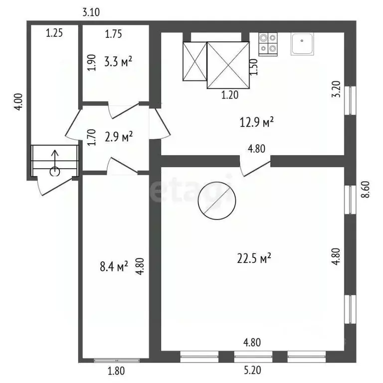 Дом в Нижегородская область, Выкса городской округ, Досчатое рп ул. ... - Фото 2