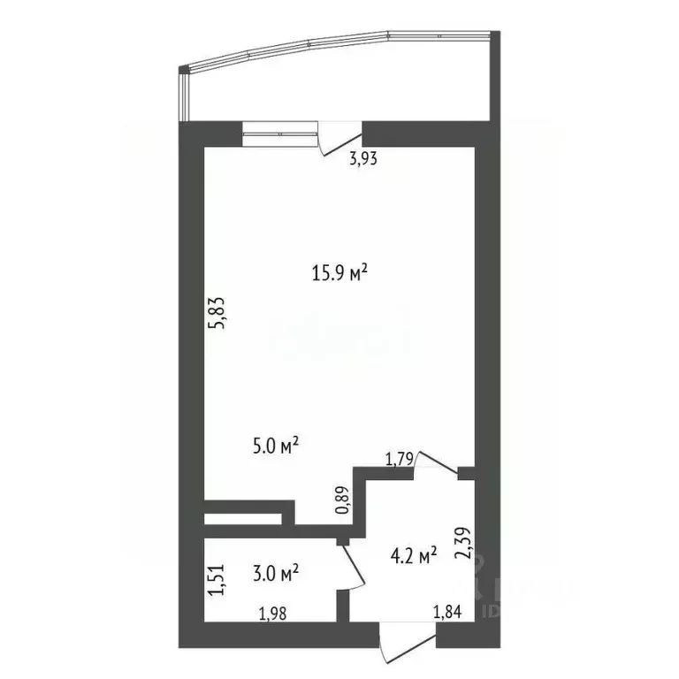 Студия Амурская область, Благовещенск Новая ул., 11 (28.0 м) - Фото 0
