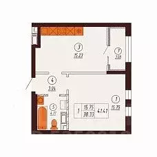 1-к кв. Оренбургская область, Оренбург Северный жилрайон, Фамильные ... - Фото 1