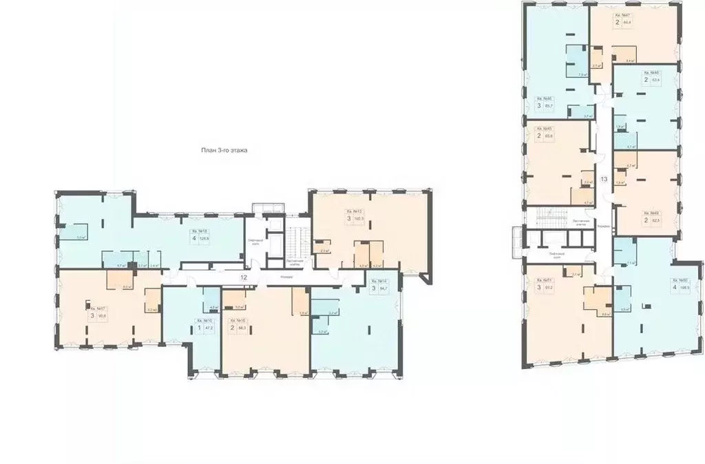 4-к кв. Нижегородская область, Нижний Новгород Огни Започаинья жилой ... - Фото 2