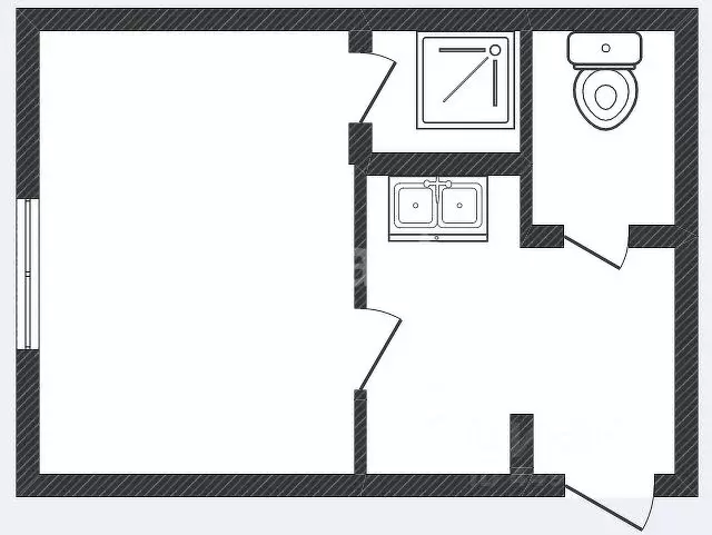 1-к кв. Смоленская область, Смоленск просп. Строителей, 4к2 (18.5 м) - Фото 1