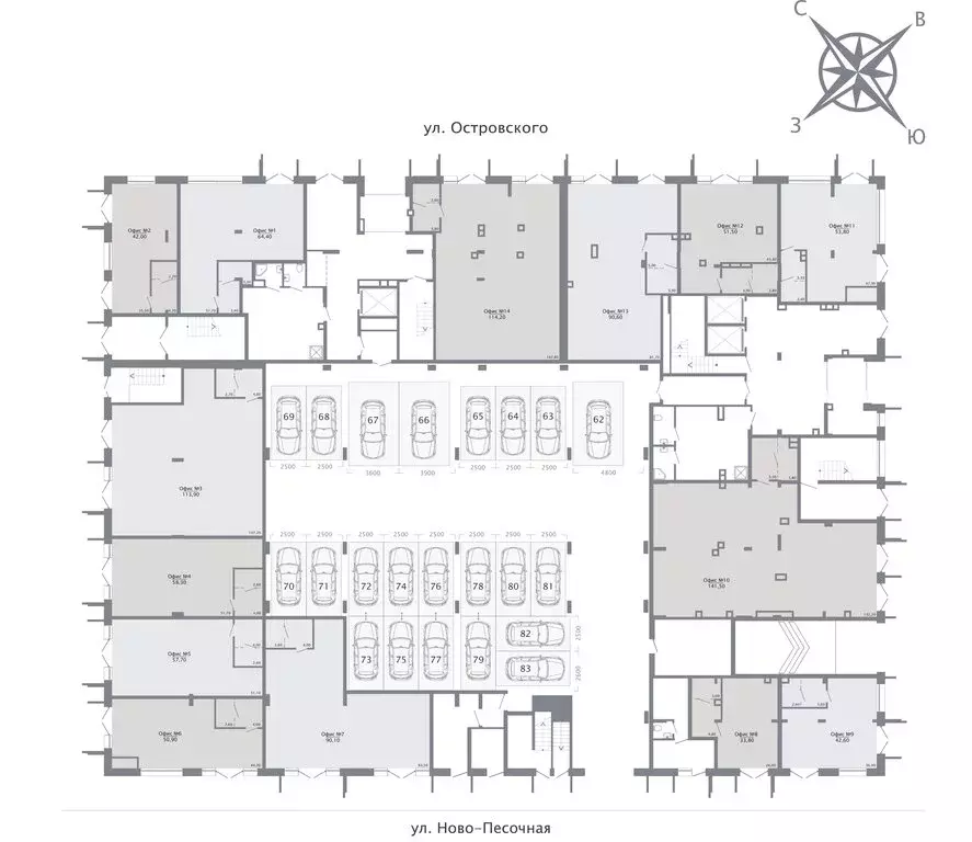 Офис (58.3 м) - Фото 1