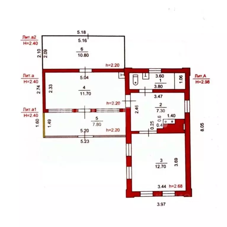 Дом в Краснодарский край, Апшеронский район, Кубанское с/пос, с. ... - Фото 2