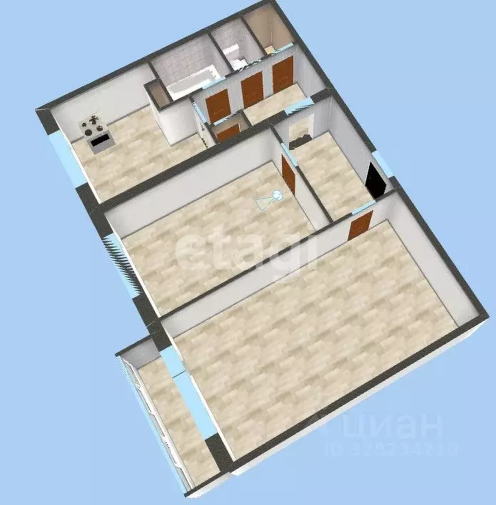 2-к кв. Амурская область, Райчихинск Пионерская ул., 66 (44.6 м) - Фото 1