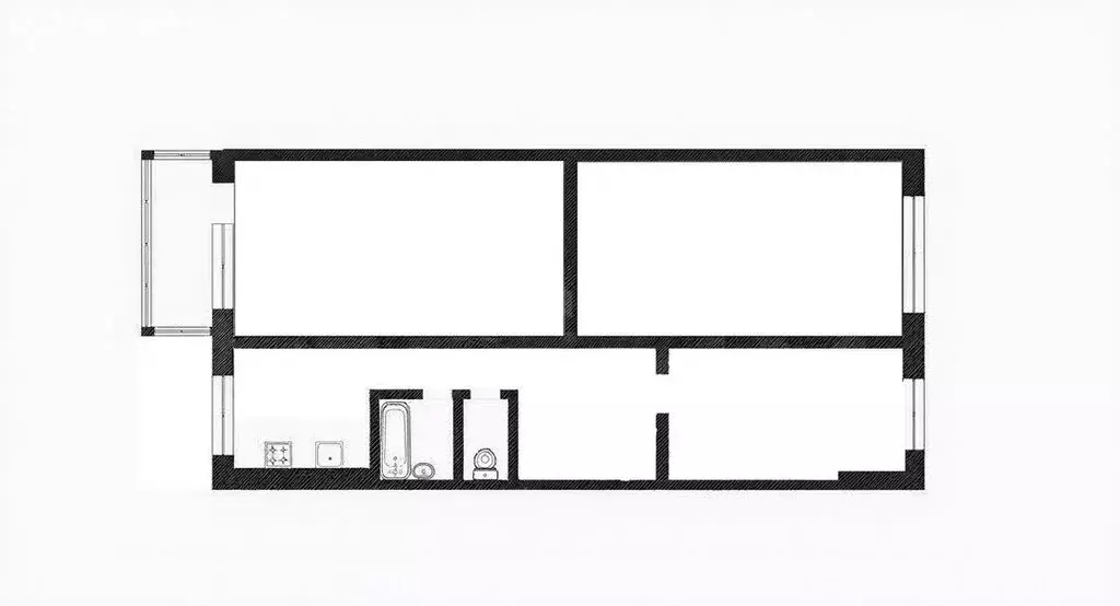 3-комнатная квартира: Белгород, улица Щорса, 2А (61.5 м) - Фото 1