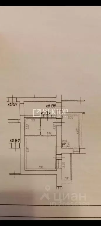 1-к кв. Ивановская область, Иваново Революционная ул., 24к3 (41.0 м) - Фото 2