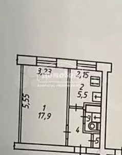 1-к. квартира, 30,2 м, 5/5 эт. - Фото 0