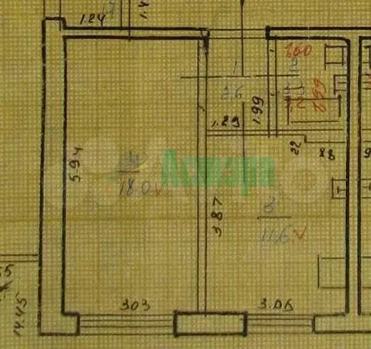 1-к. квартира, 35,4 м, 1/5 эт. - Фото 0