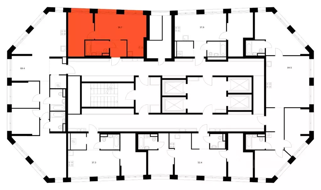 1-к кв. Москва ул. Маршала Прошлякова, 12к2с1 (39.7 м) - Фото 2