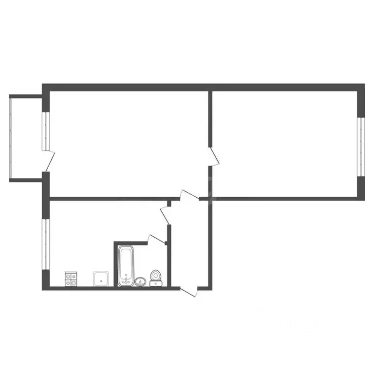 2-к кв. Тульская область, Богородицк Западный мкр, 1 (44.2 м) - Фото 1