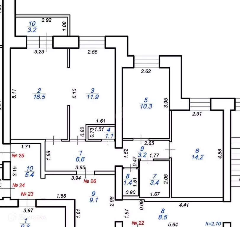 Продаётся 3-к квартира, 71.8 м - Фото 0