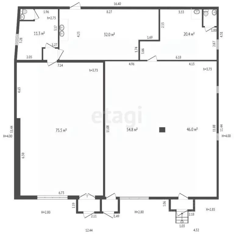 Торговая площадь в Ямало-Ненецкий АО, Надымский район, Пангоды пгт ул. ... - Фото 2