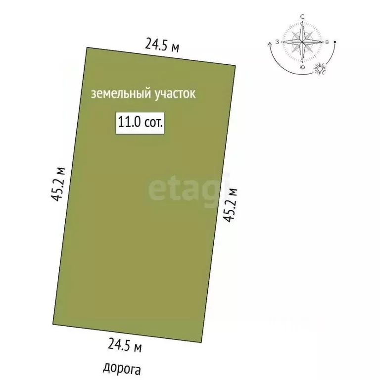 Участок в Вологодская область, Череповец Усадебная ул., 17 (11.0 сот.) - Фото 2