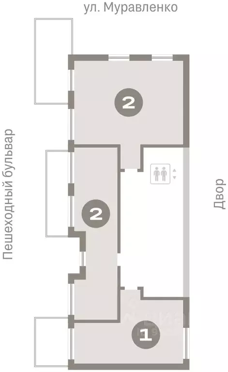 2-к кв. Тюменская область, Тюмень ул. Муравленко, 9к3 (130.25 м) - Фото 1