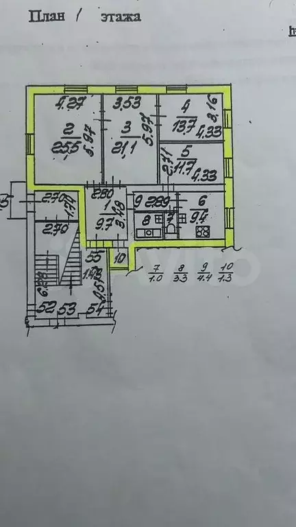 4-к. квартира, 101 м, 1/5 эт. - Фото 0