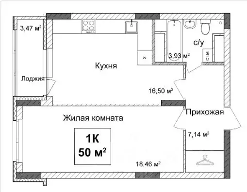 1-к кв. Нижегородская область, Нижний Новгород Подкова на Ванеева ... - Фото 0