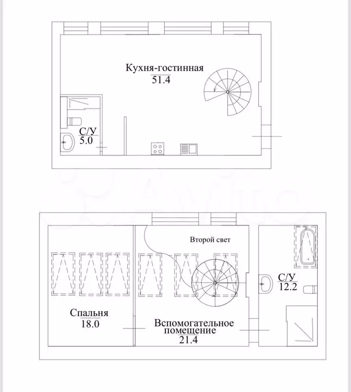 2-к. квартира, 108 м, 5/5 эт. - Фото 0