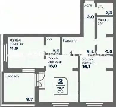 2-к кв. Челябинская область, Магнитогорск Советская ул., 132Б (67.8 м) - Фото 1