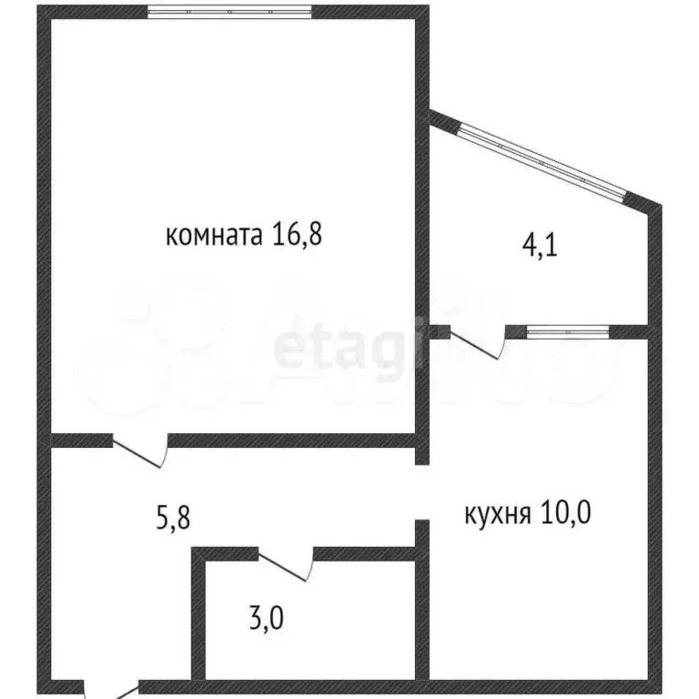 1-к. квартира, 36 м, 6/16 эт. - Фото 0