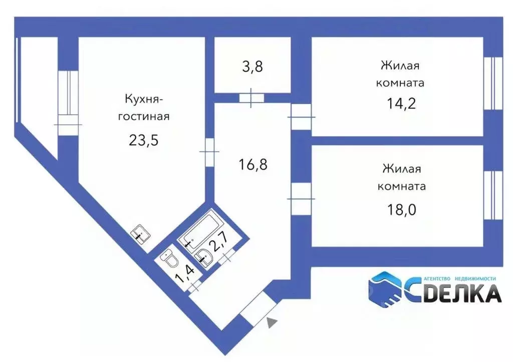 3-к кв. Амурская область, Благовещенск Игнатьевское ш., 17 (82.3 м) - Фото 1