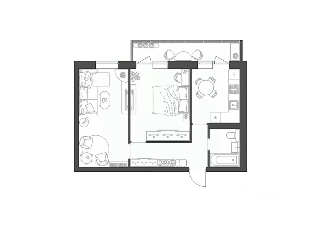 2-к кв. Волгоградская область, Волгоград Квартал жилой комплекс (52.11 ... - Фото 1