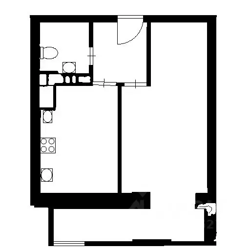 1-к кв. Краснодарский край, Краснодар Центральный мкр, ул. ... - Фото 2