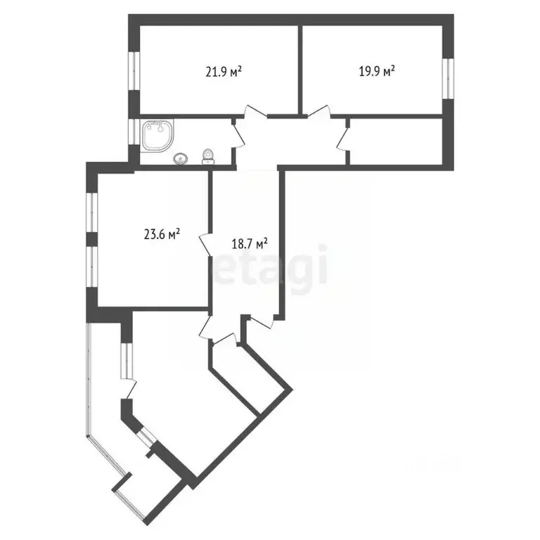 4-к кв. Красноярский край, Красноярск Северный мкр, ул. Урванцева, 10 ... - Фото 2