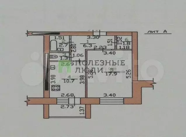 1-к. квартира, 40,7 м, 7/9 эт. - Фото 0